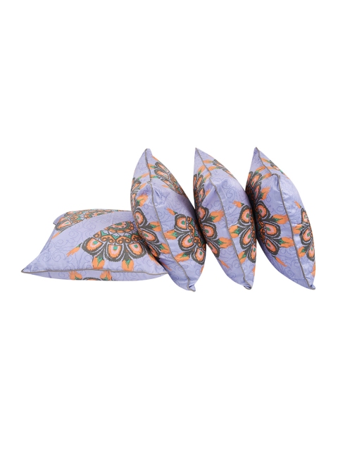 

Portico New York Multicolour Set of 4 Printed 16"x16" Square Cushion Covers, Multi