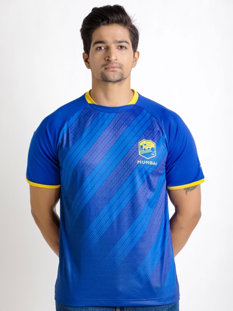 

FLX By Decathlon Men Blue Mumbai Printed Round Neck T-shirt