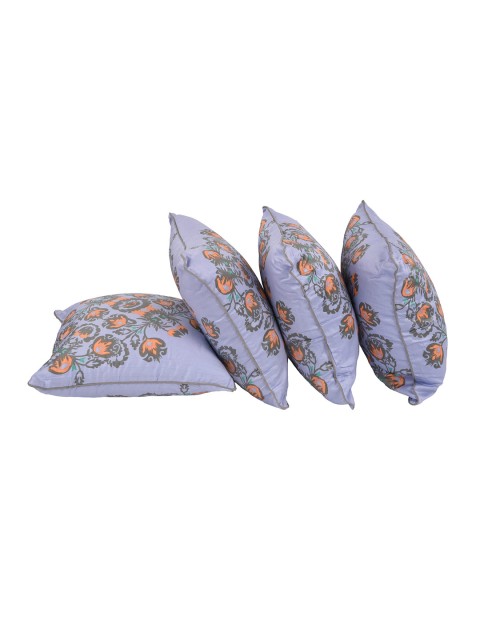 

Portico New York Multicolour Set of 4 Printed 16"x16" Square Cushion Covers, Multi