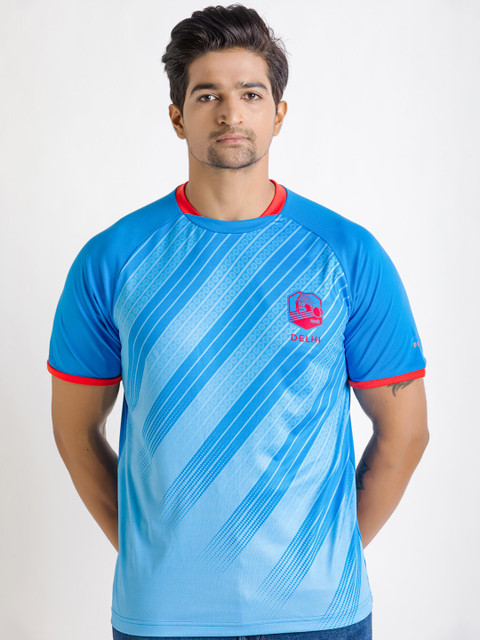 

FLX By Decathlon Men Blue Delhi Team Printed Round Neck Cricket Jersey