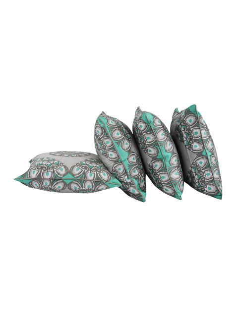 

Portico New York Multicolour Set of 4 Printed 16"x16" Square Cushion Covers, Multi