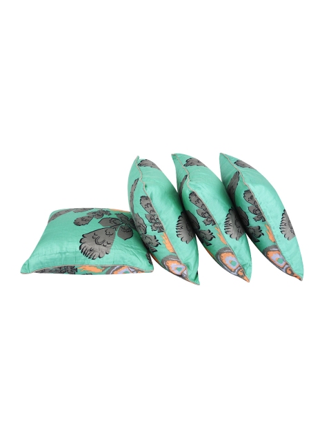 

Portico New York Green Set of 4 Printed 16"x16" Square Cushion Covers