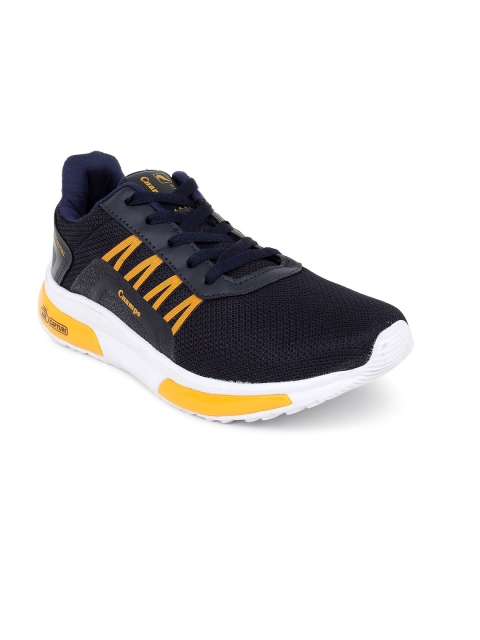

Champs Men Navy Blue Mesh Running Shoes