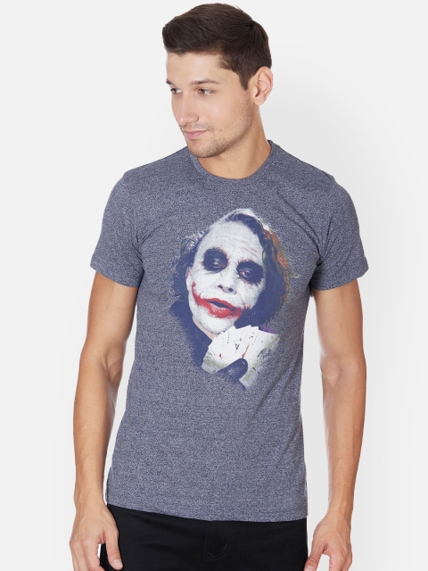 

Free Authority Men Blue Printed Joker Round Neck T-shirt