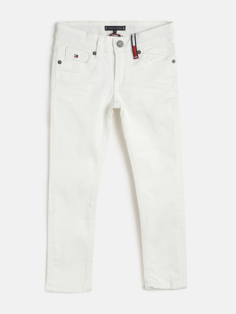 

Tommy Hilfiger Boys White Slim Fit Stretchable Jeans