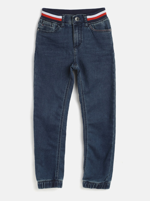 

Tommy Hilfiger Boys Navy Blue Slim Fit Stretchable Joggers