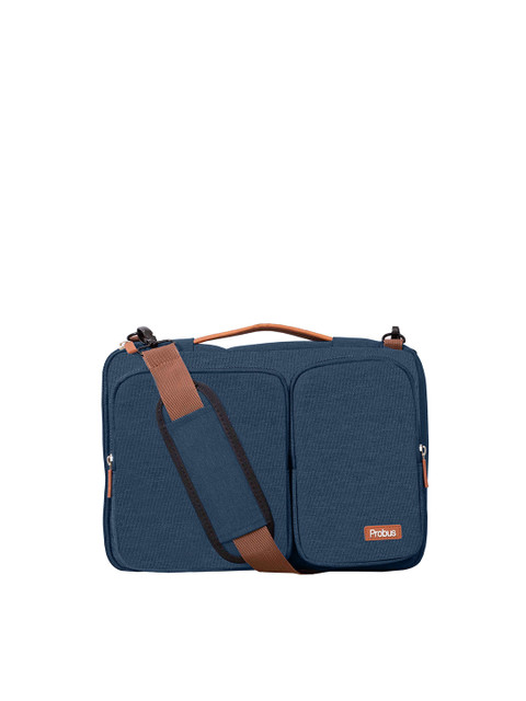 

PROBUS Unisex Blue Solid Laptop Bag