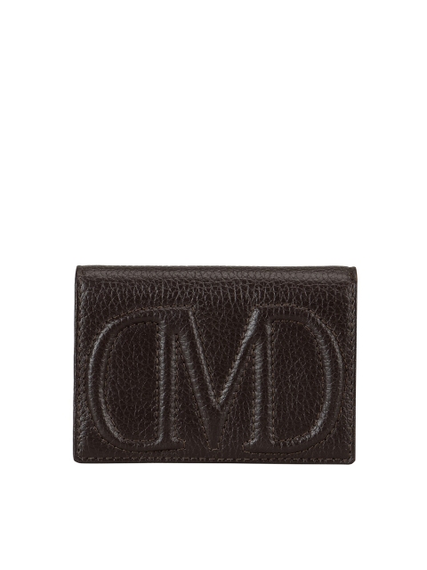 

Da Milano Men Brown & Cream-Coloured Leather Textured Card Holder