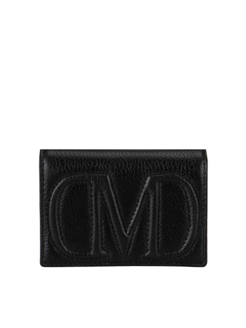 

Da Milano Men Black & White Textured Leather Two Fold Wallet