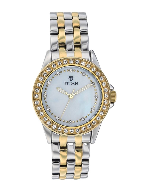 

Titan Women White Dial Watch NE9798BM02E