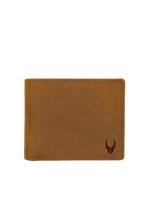 

WildHorn Men Tan Textured Two Fold Wallet