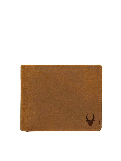 

WildHorn Men Tan Textured Two Fold Wallet