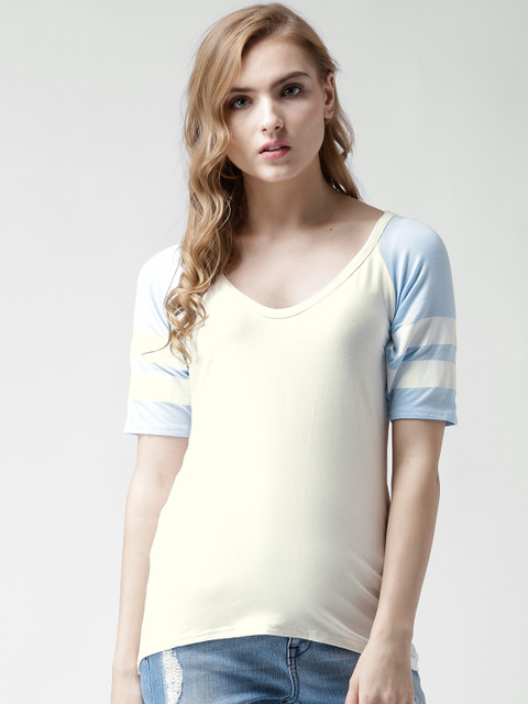 

Boohoo White Panelled T-shirt