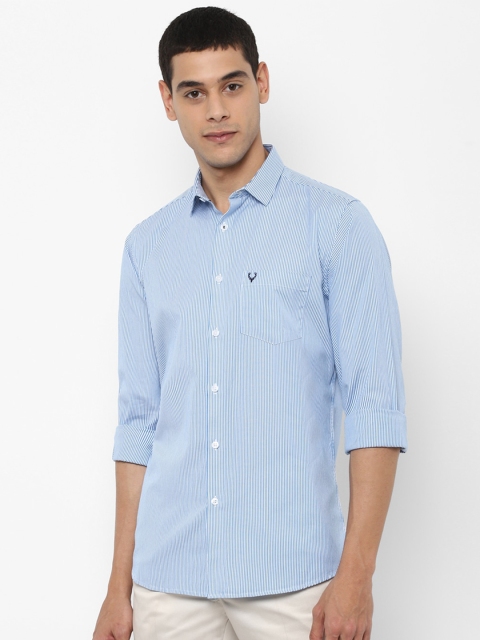

Allen Solly Men Blue & White Slim Fit Striped Casual Shirt