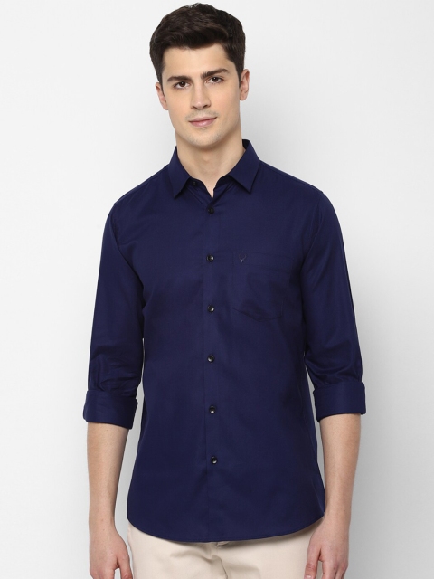 

Allen Solly Men Navy Blue Slim Fit Solid Casual Shirt