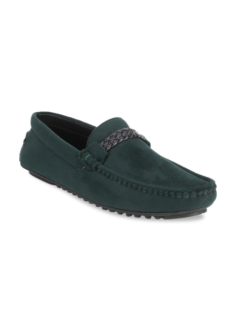 

Bruno Manetti Men Green Suede Loafers Casual Shoes