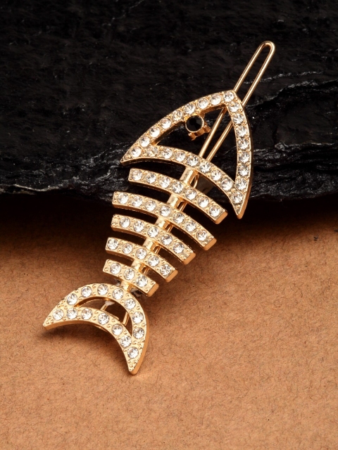 

Ferosh Gold-Toned Embellished Bobby Pins