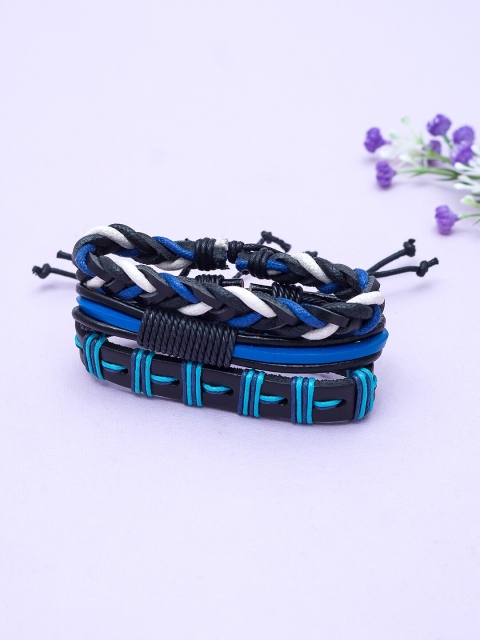 

Golden Peacock Unisex Set of 3 Handcrafted Bracelets, Multi