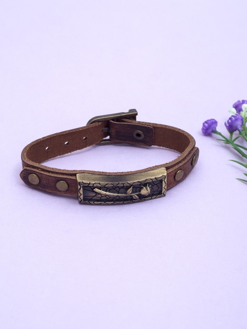 

Golden Peacock Unisex Brown Bracelet