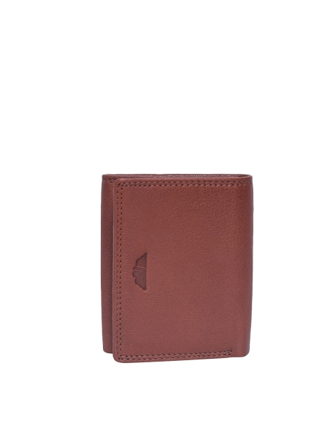 

Red Tape Men Tan Textured Three Fold Wallet