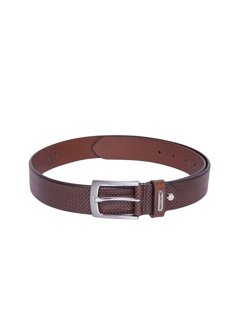 

Red Tape Men Brown Textured Belt