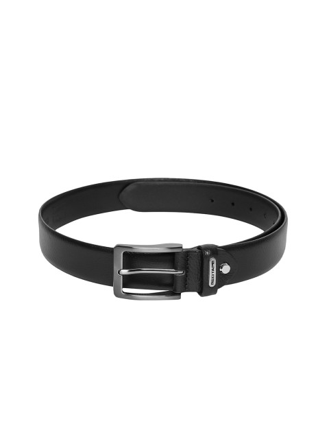 

Red Tape Men Black Textured Leather Belt
