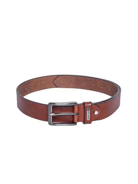 

Red Tape Men Brown Textured Leather Belt