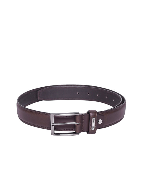 

Red Tape Men Brown Textured Leather Belt