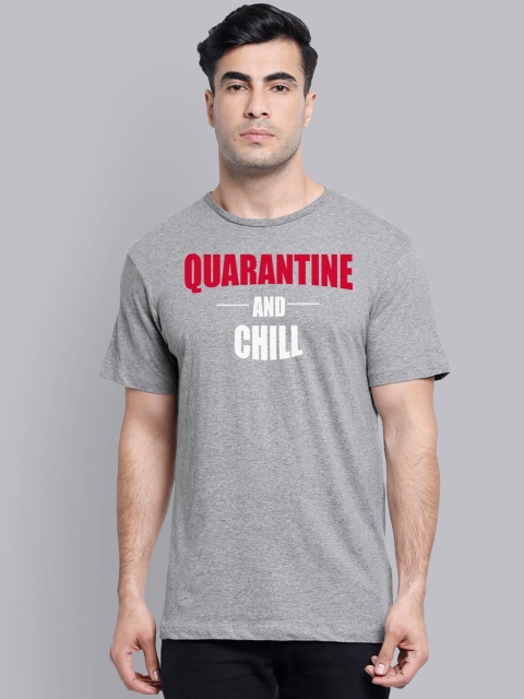 

Free Authority Men Grey Printed Round Neck T-shirt