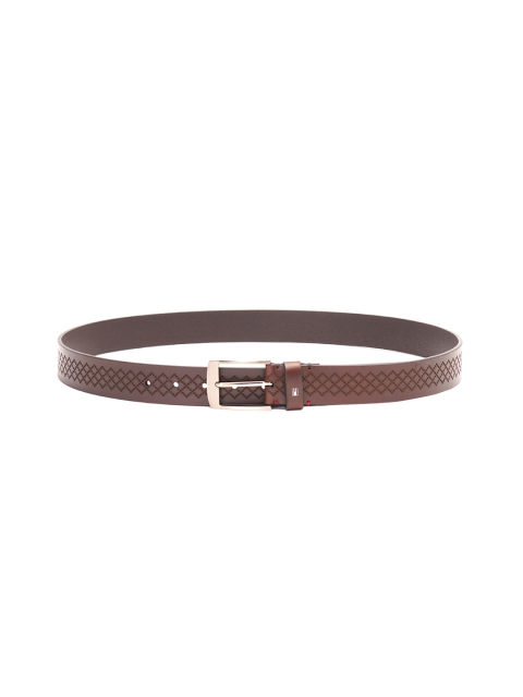 

Tommy Hilfiger Men Brown Textured Leather Belt