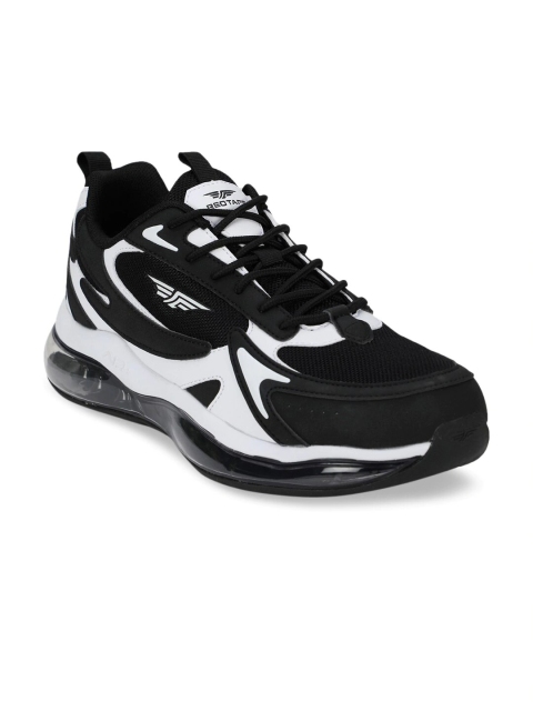 

Red Tape Men Black & White Mesh Air + Walking Shoes