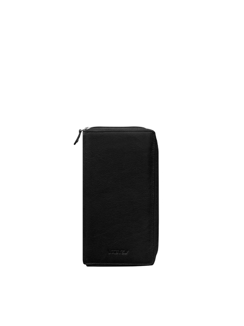 

ABYS Unisex Black Textured Genuine Leather Passport Holder