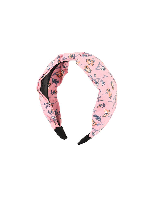

BuckleUp Women Pink Printed Knotted Hairband