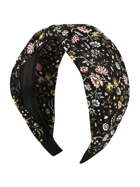 

BuckleUp Women Black Printed Knotted Hairband