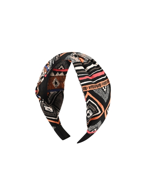 

BuckleUp Women Multicoloured Printed Knotted Hairband, Multi