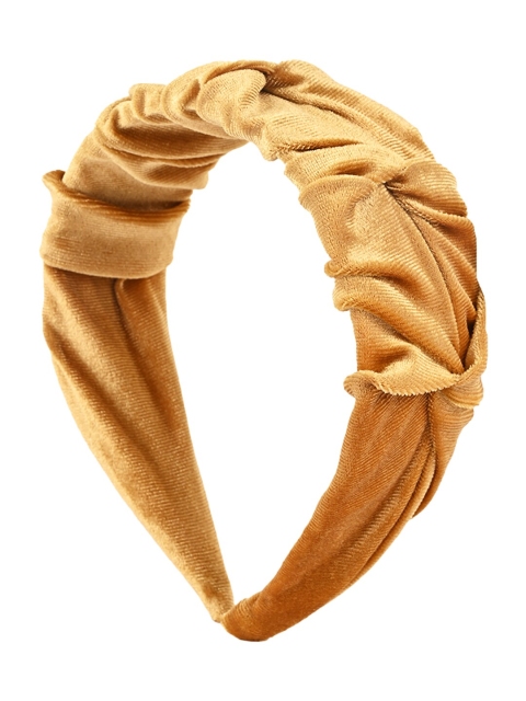 

BuckleUp Women Yellow Knotted Hairband