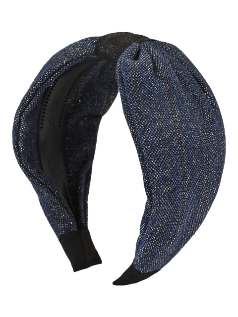 

BuckleUp Women Navy Blue Knotted Hairband