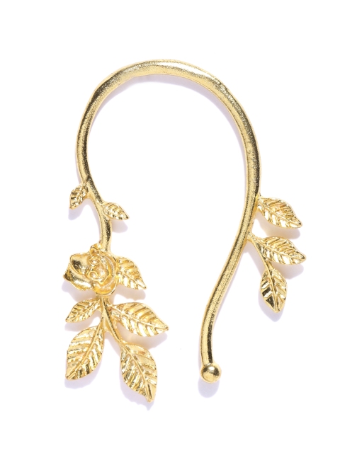 Blueberry Gold-Toned Leaf-Shaped Ear Cuff available at myntra for Rs.299