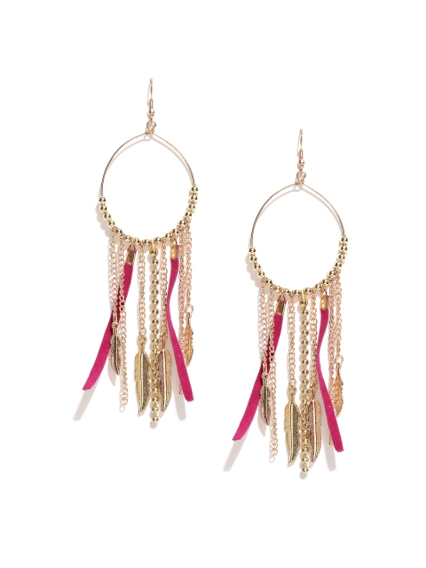 

Blueberry Gold-Toned Tassel Earrings