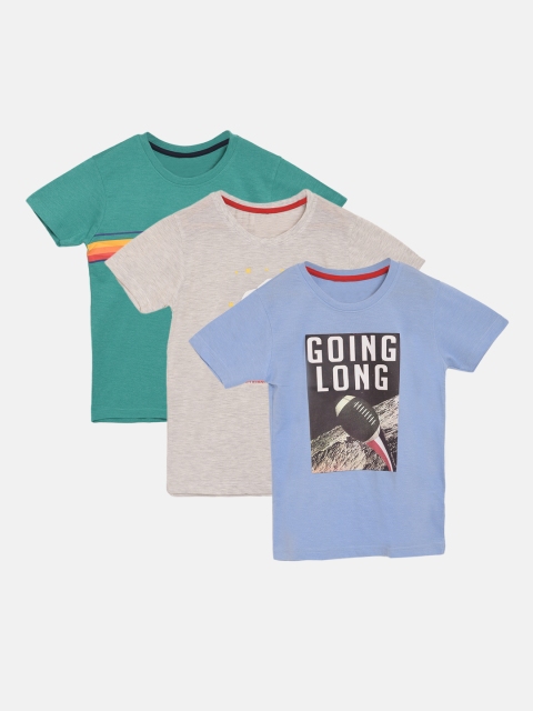 

GAME BEGINS Boys Pack of 3 Assorted Pure Cotton T-shirts