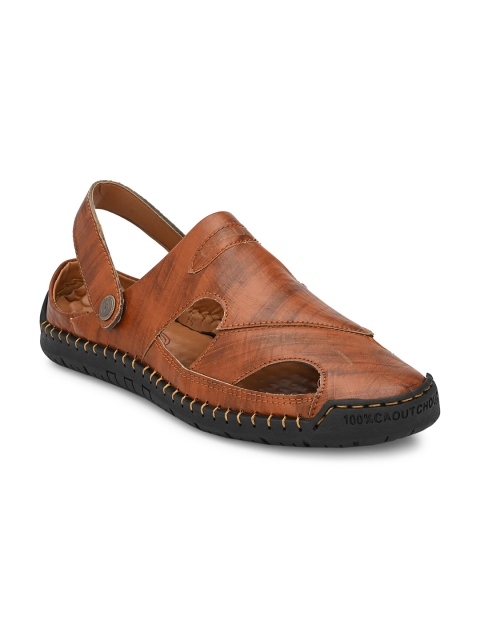 

AfroJack Men Tan Brown Comfort Sandals
