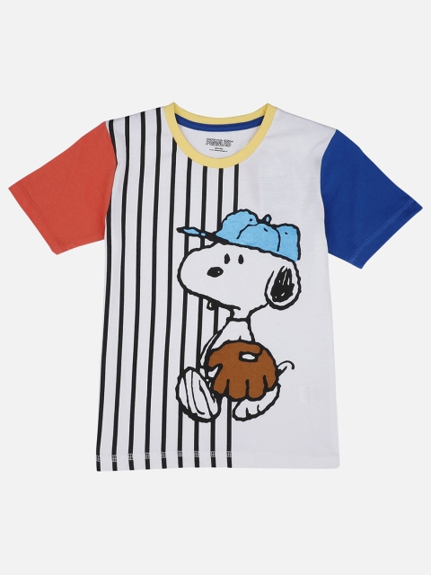 

Kids Ville Boys Multicoloured Peanuts Printed T-shirt, Multi