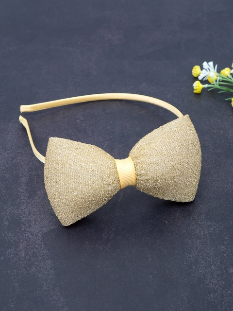 

Golden Peacock Gold-Toned Embellished Hairband
