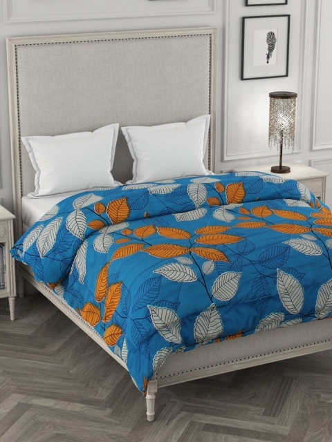 

A Homes Grace Blue & White Floral AC Room 300 GSM Double Bed Comforter
