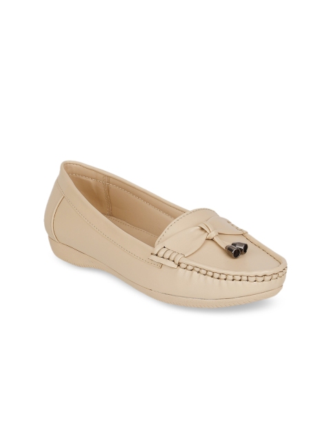 

ELLE Women Beige Solid Loafers