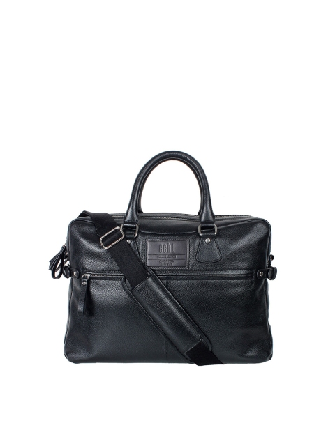 

echt Unisex Black Textured Laptop Bag