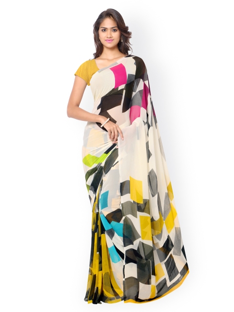 

Ligalz Multicoloured Georgette Printed Saree, Multi