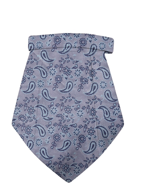 

Blacksmith Grey & Blue Woven Design Cravat Tie