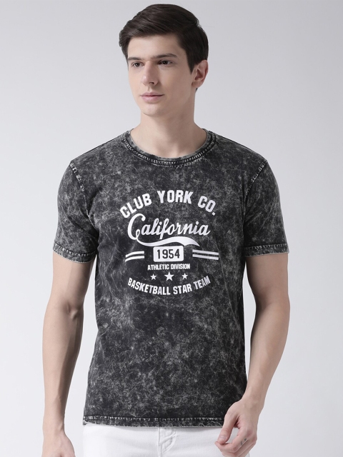 

Club York Men Black Dyed Round Neck T-shirt