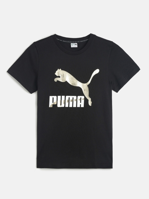 

Puma Boys Black Printed Round Neck T-shirt